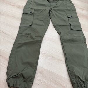 Olive Green Cargo Pants- Size medium